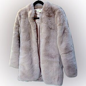 Lovestitch Tickled Pink Faux Fur Coat